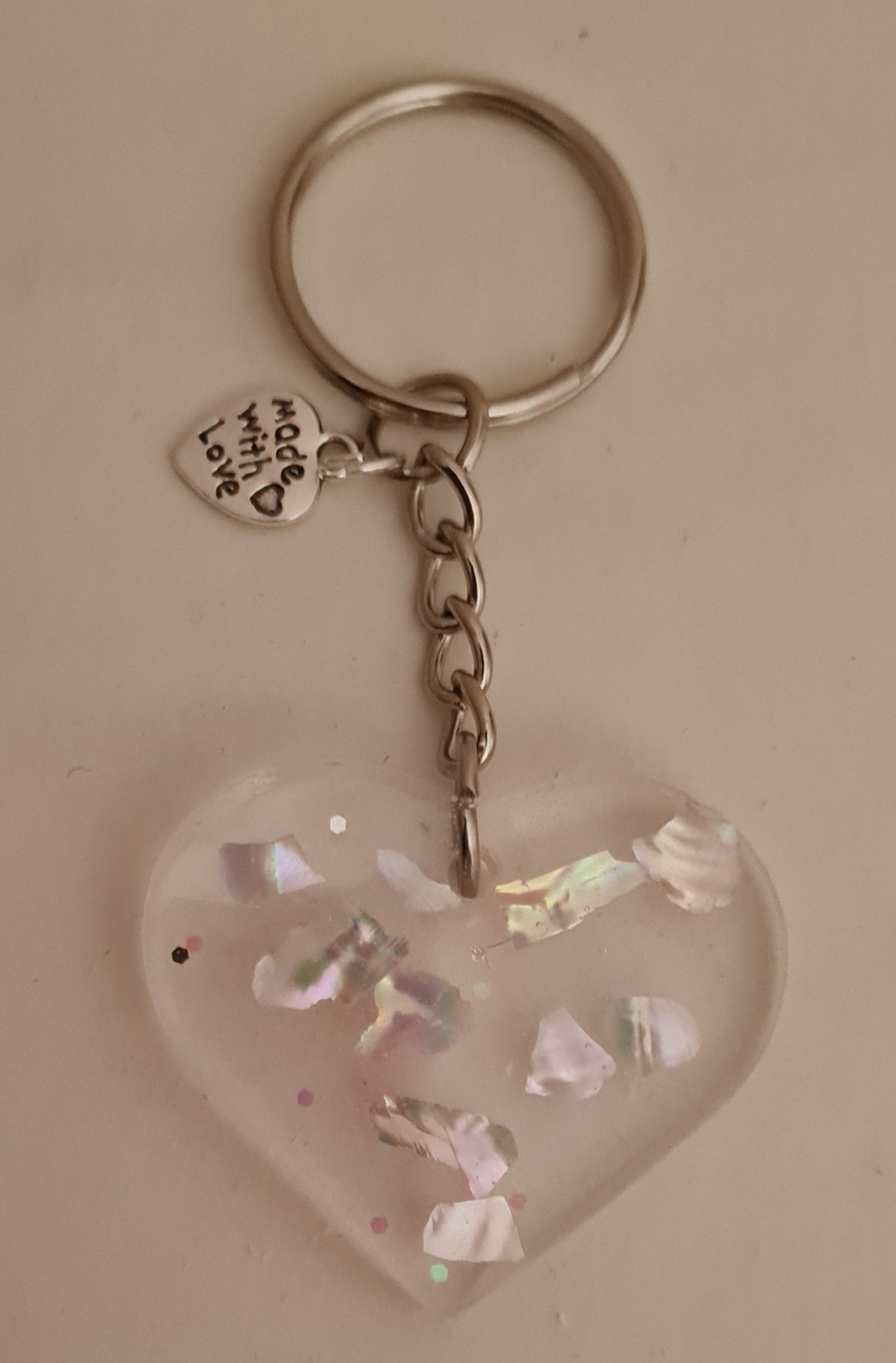 Sparkle Heart Keyrings