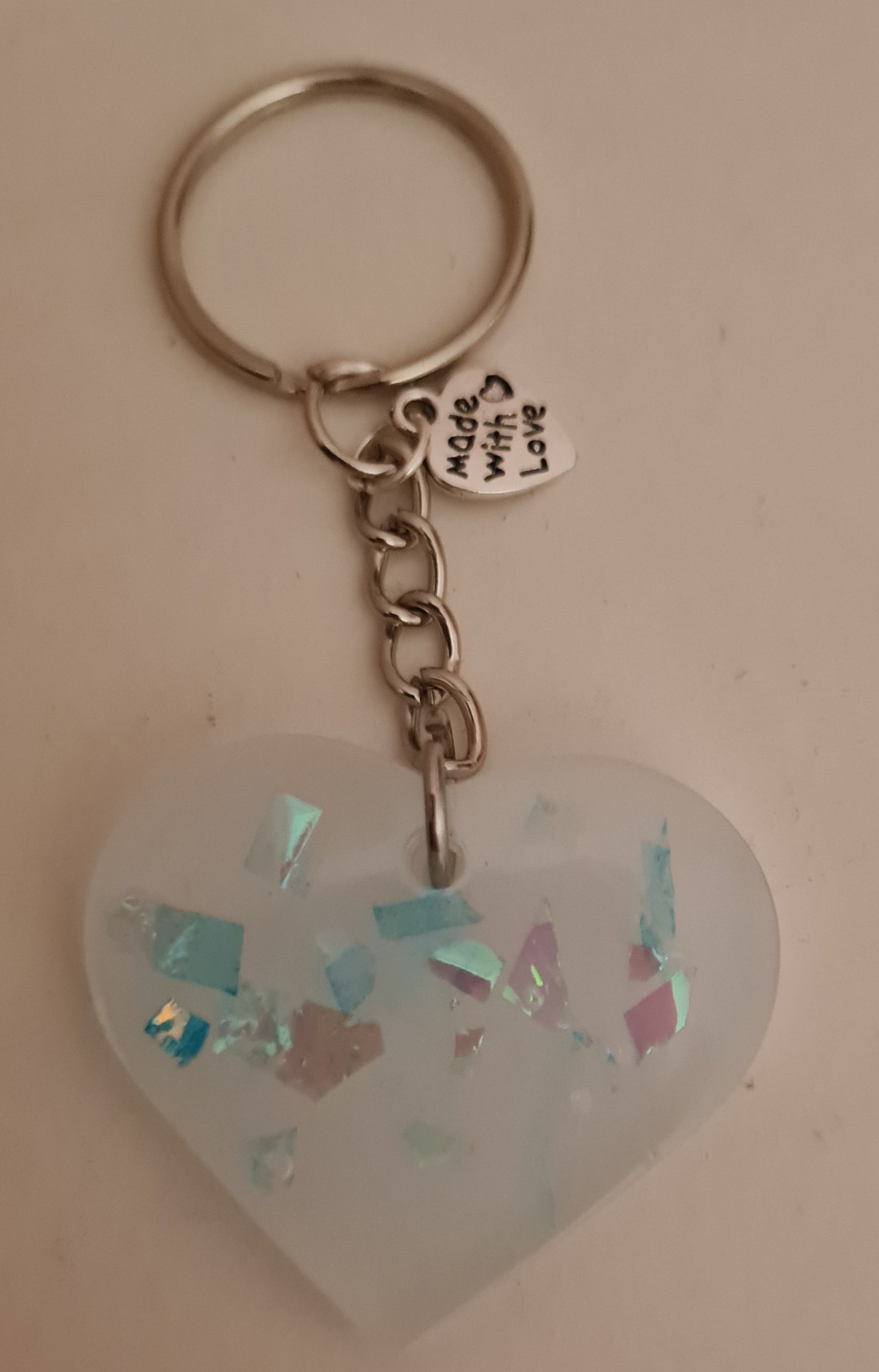Sparkle Heart Keyrings