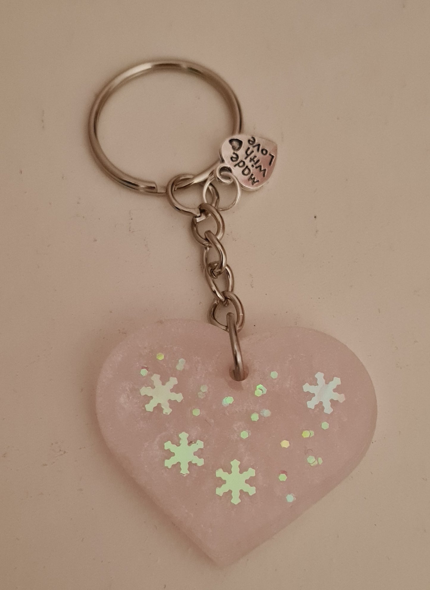 Sparkle Heart Keyrings