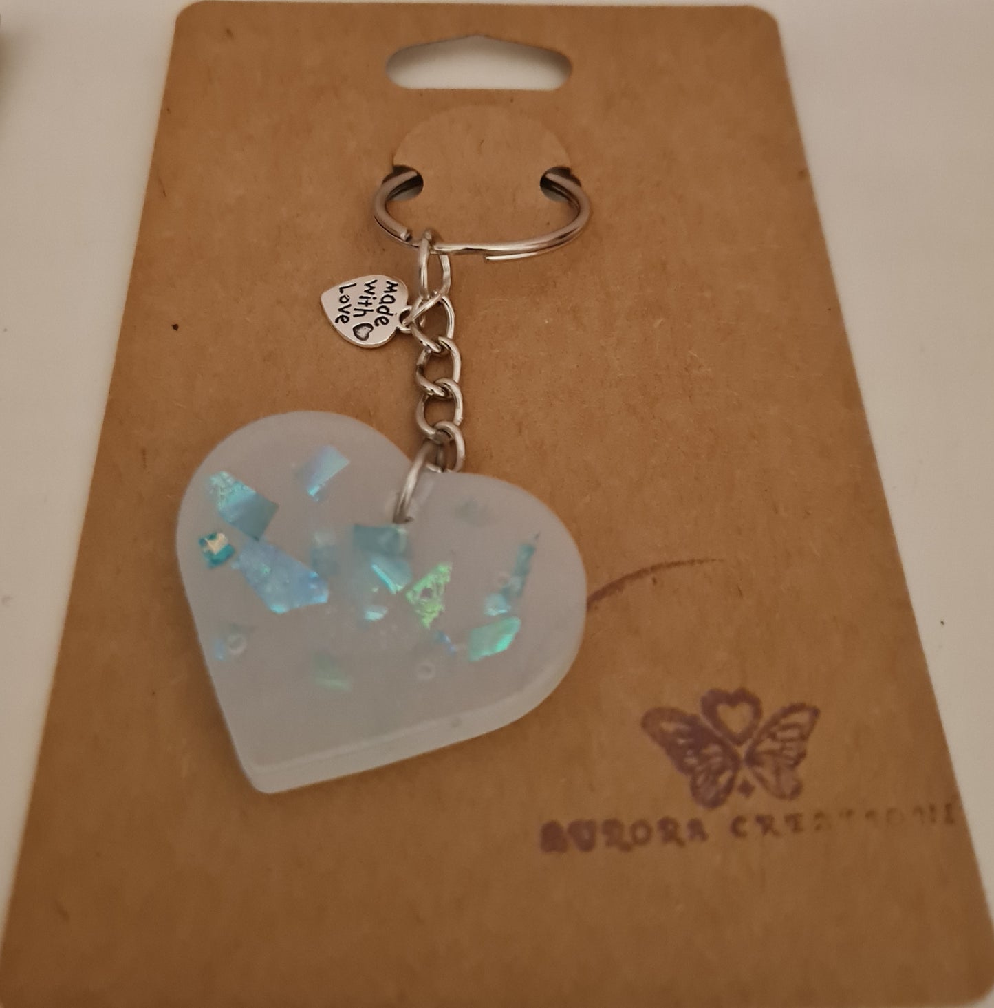 Sparkle Heart Keyrings