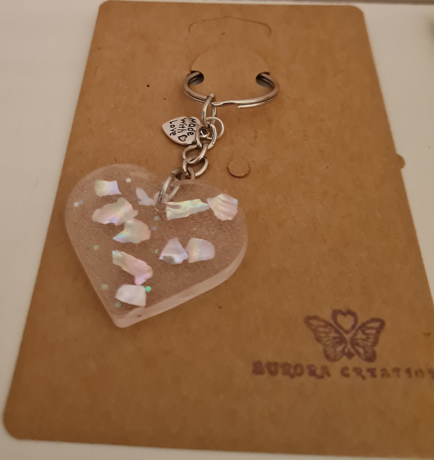 Sparkle Heart Keyrings