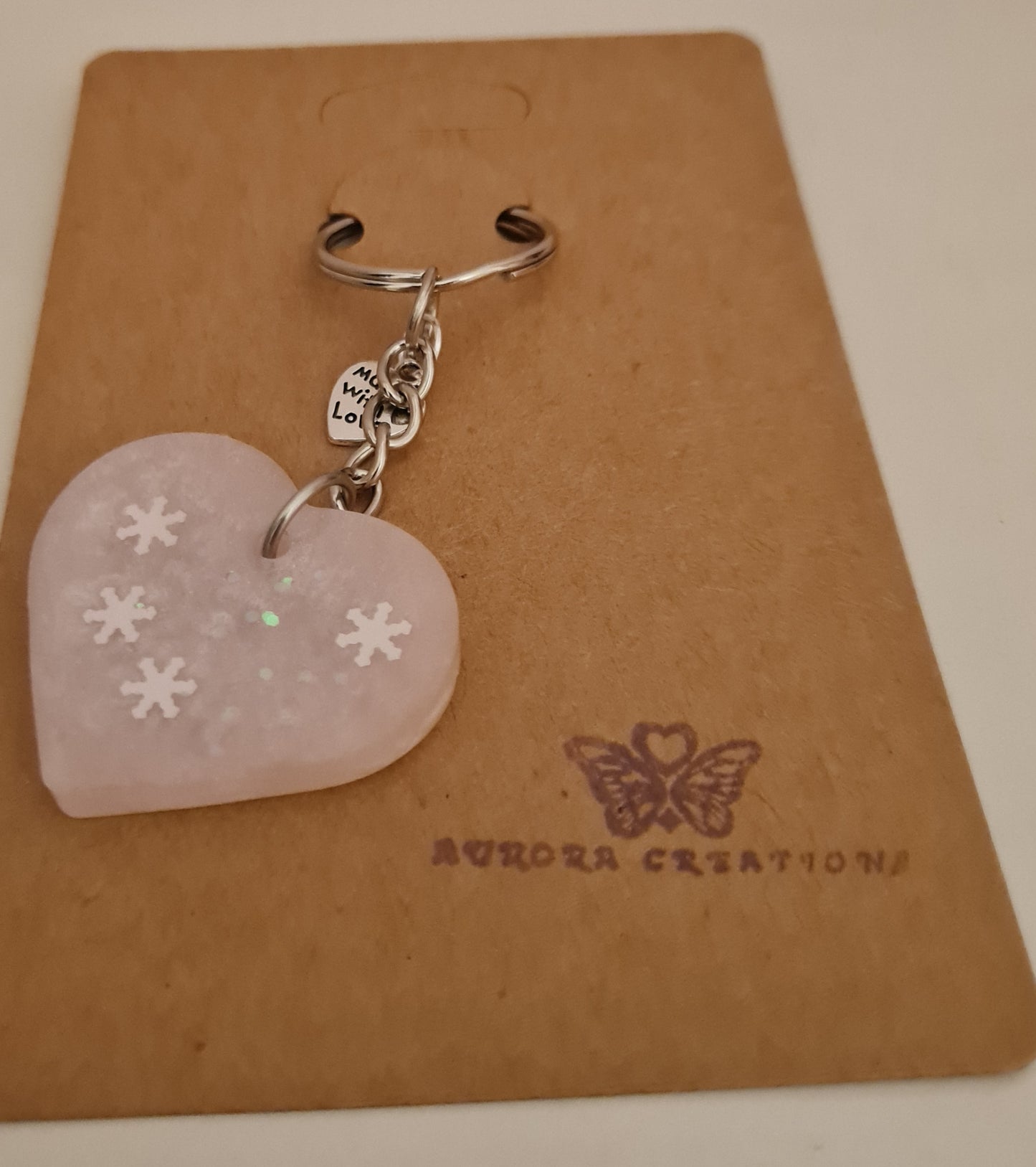 Sparkle Heart Keyrings