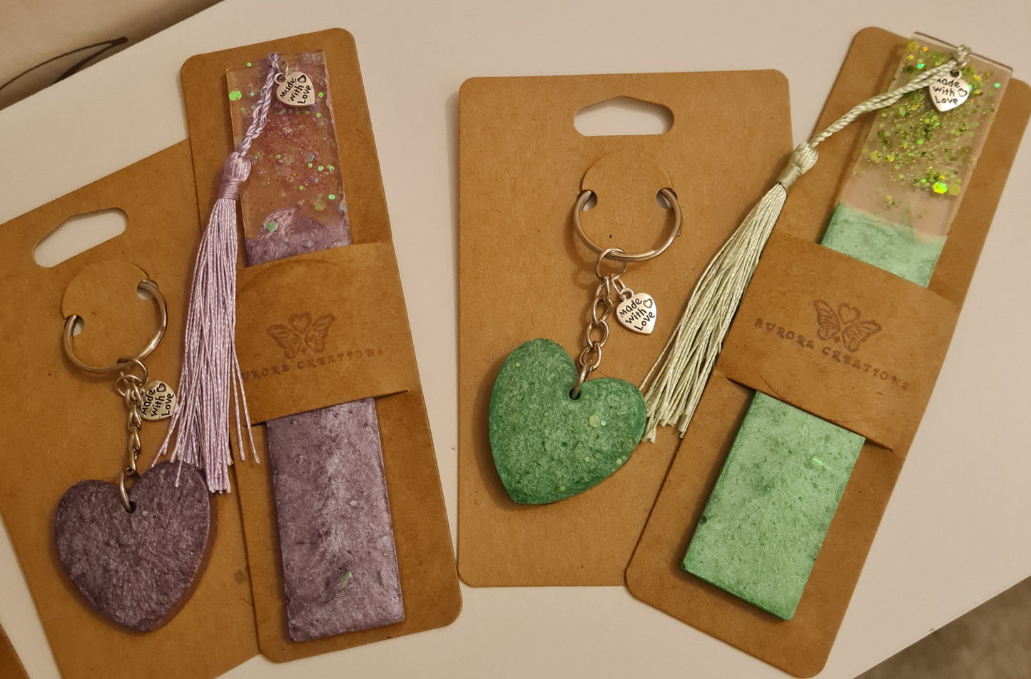 Sparkle Bookmark & Keyring Sets