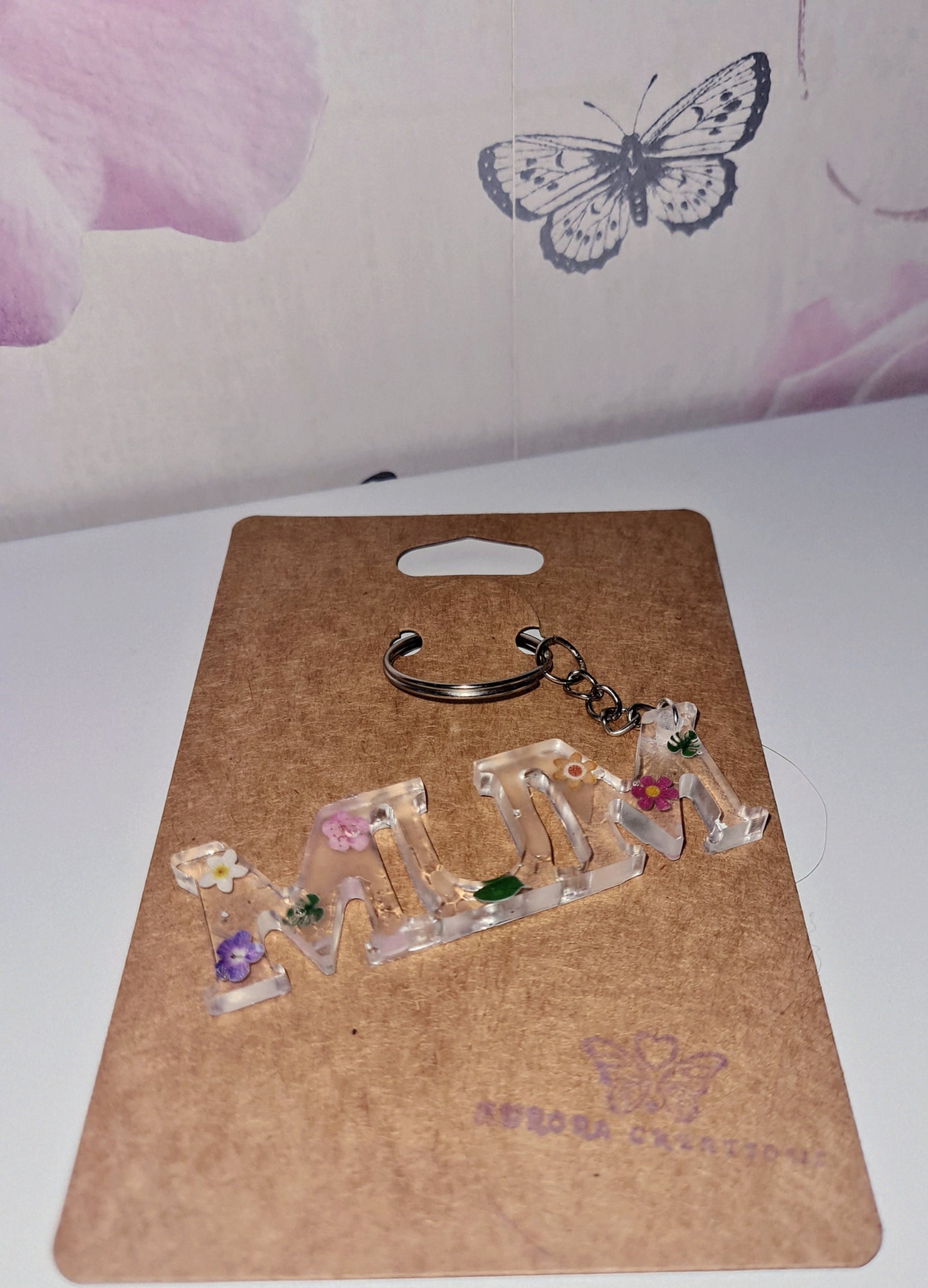 MUM Flower Keyrings