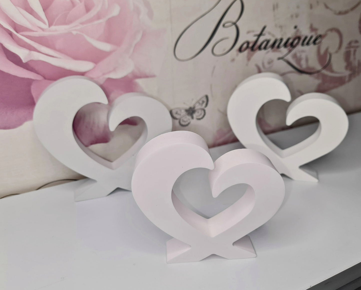 Set of 3 Abstract Hearts