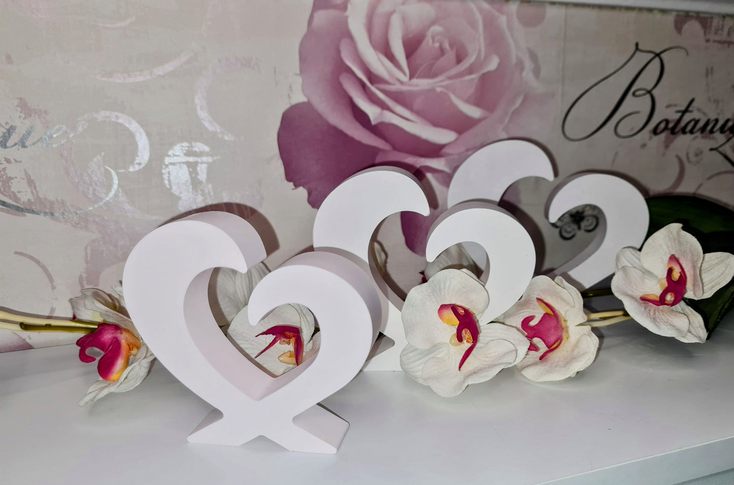 Set of 3 Abstract Hearts