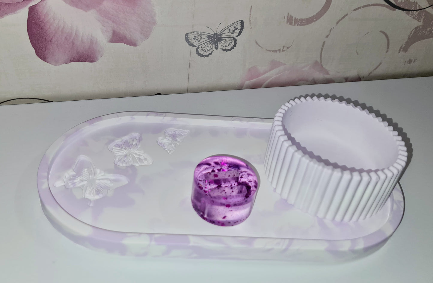 Butterfly Tray Trinket Set