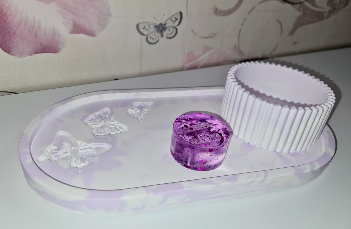 Butterfly Tray Trinket Set