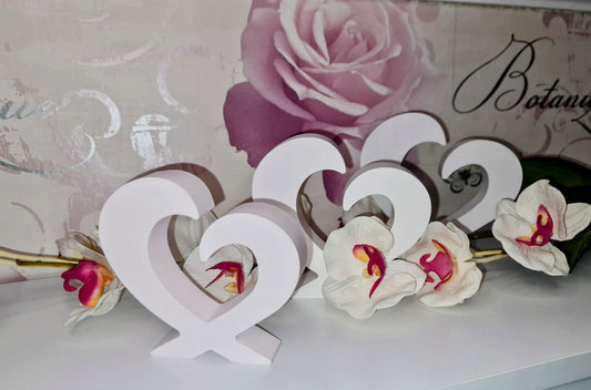 Set of 3 Abstract Hearts