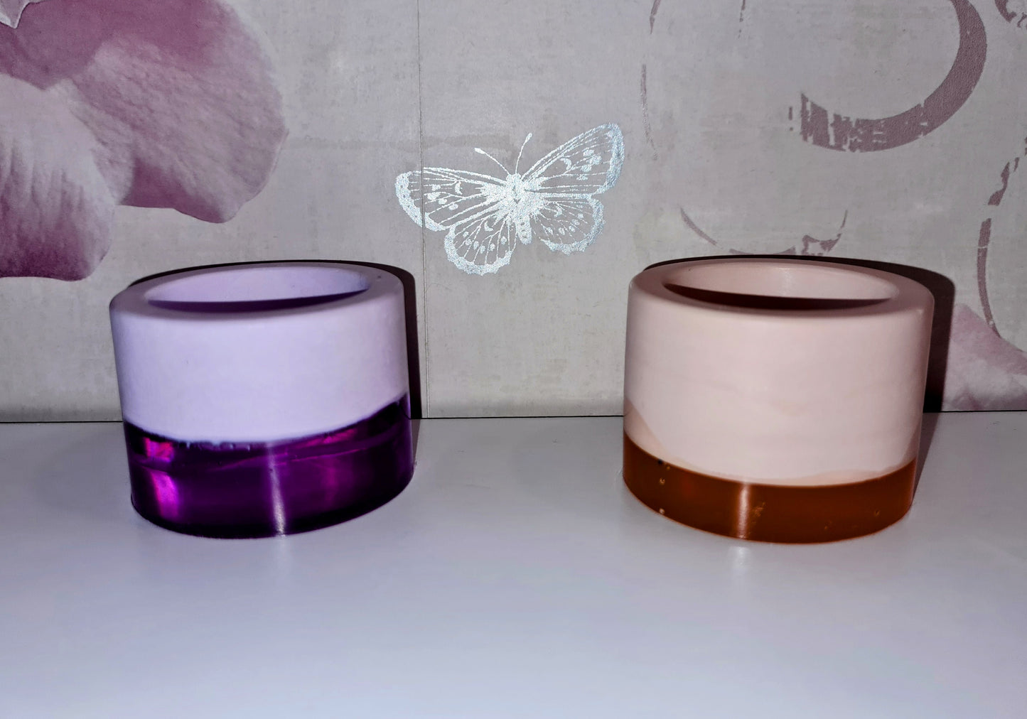 Small Mixed Resin Tealight Holders