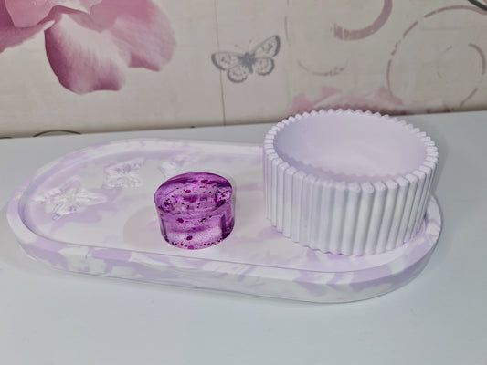 Butterfly Tray Trinket Set